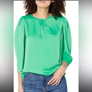 Karl Lagerfeld Women’s Green Paris everyday casual blouse size large